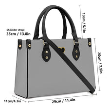 Load image into Gallery viewer, Ti Amo I love you - Exclusive Brand - Silver Chalice - Luxury Womens PU Tote Bag - Black Straps
