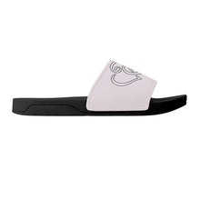 Load image into Gallery viewer, Ti Amo I love you- Exclusive Brand - Prim - Double White Heart - Slide Sandals - Black Soles
