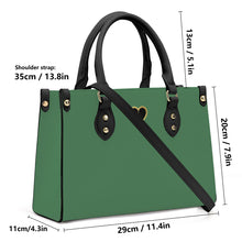 Load image into Gallery viewer, Ti Amo I love you - Exclusive Brand - Spring Leaves - Luxury Womens PU Tote Bag - Black Straps
