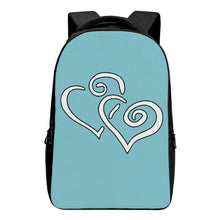 Load image into Gallery viewer, Ti Amo I love you - Exclusive Brand - Monte Carlo - Double White Heart -   Laptop Backpack
