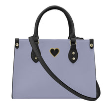 Load image into Gallery viewer, Ti Amo I love you - Exclusive Brand - Rock Blue - Luxury Womens PU Tote Bag - Black Straps
