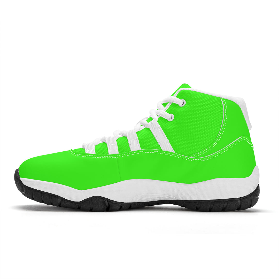 Ti Amo I love you - Exclusive Brand - Florescent Green- High Top Air Retro Sneakers - White Laces