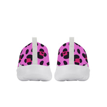 Load image into Gallery viewer, Ti Amo I love you - Exclusive Brand - Persian Pink with Cerise Leopard Spots - Womens Casual Slip On Shoes
