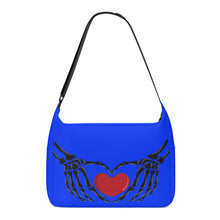 Load image into Gallery viewer, Ti Amo I love you - Exclusive Brand - Blue Blue Eyes - Skeleton Heart Hands  -  Journey Computer Shoulder Bag
