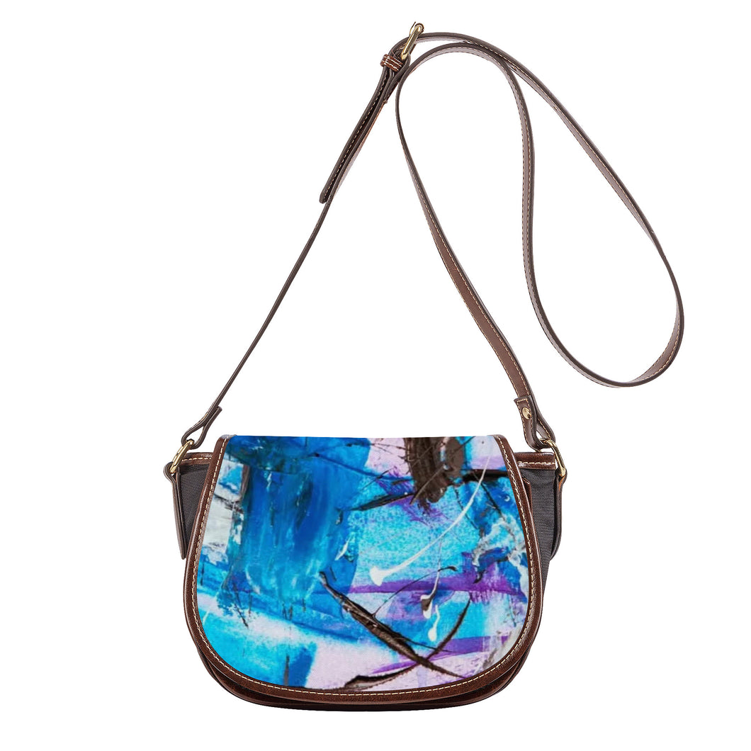 Ti Amo I love you - Exclusive Brand - Abstract - Saddle Bag