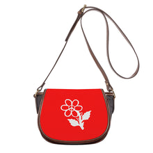 Load image into Gallery viewer, Ti Amo I love you - Exclusive Brand - Red - White Daisy -  Saddle Bag
