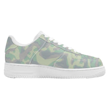 Load image into Gallery viewer, Ti Amo I love you - Exclusive Brand  - Edward, Pansy Posy, Clay Ash, Summer Green Camouflage-  Low Top Unisex Sneakers
