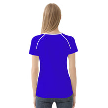 Load image into Gallery viewer, Ti Amo I love you - Exclusive Brand - Violet Blue - 3 Owls -  Women&#39;s T shirt - Sizes XS-2XL
