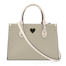 Load image into Gallery viewer, Ti Amo I love you - Exclusive Brand - Vanilla - Luxury Womens PU Tote Bag - Cream Straps
