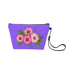 Load image into Gallery viewer, Ti Amo I love you - Exclusive Brand - Heliotrope 3 - Pink Floral - Sling Cosmetic Bag
