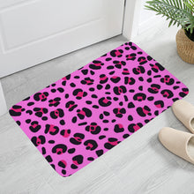 Load image into Gallery viewer, Ti Amo I love you - Exclusive Brand - Persian Pink with Cerise Leopard Spots - Doormat
