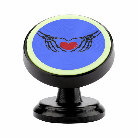Ti Amo I love you - Exclusive Brand - Neon Blue - Skeleton Hands with Heart -  Magnetic Car Phone Holder