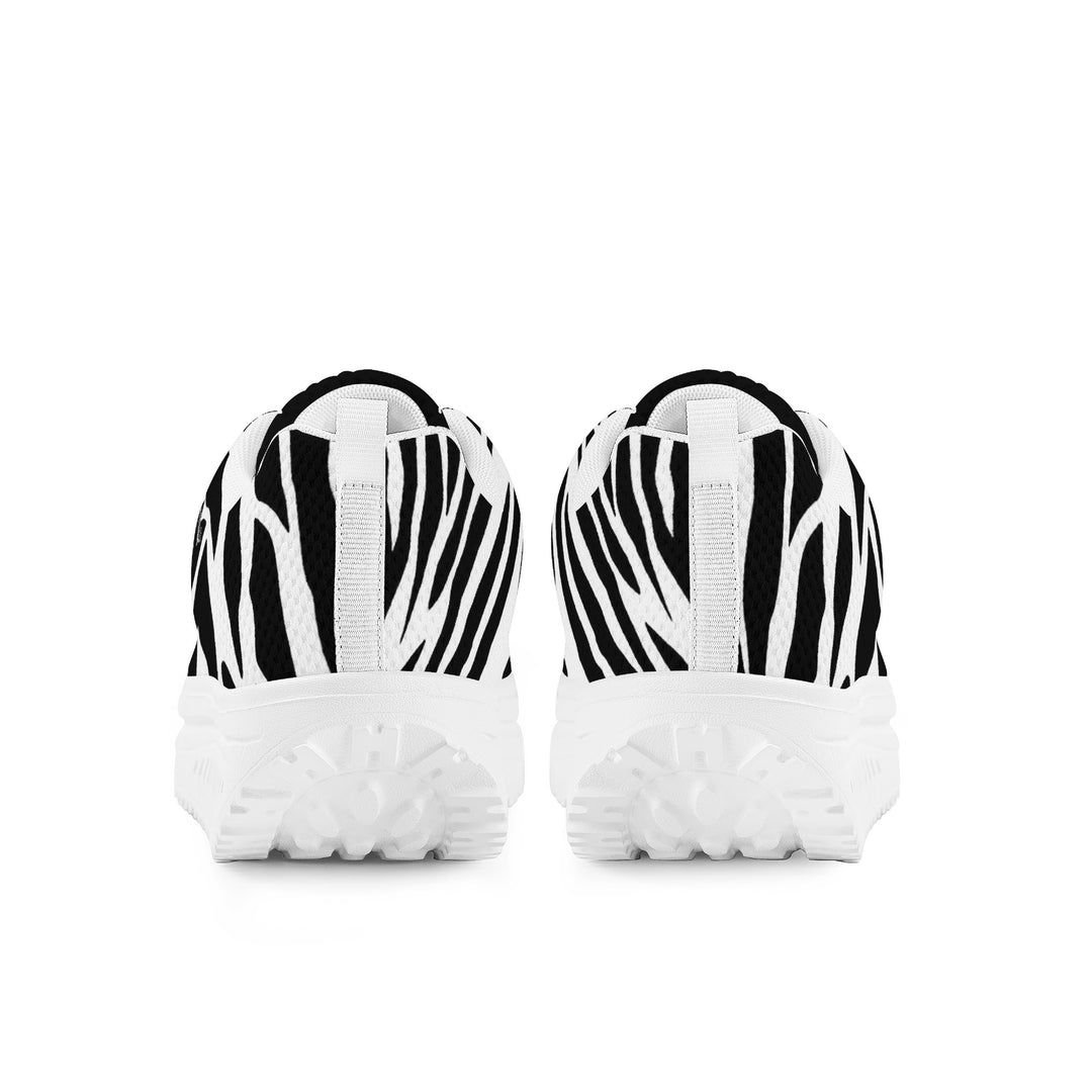 Ti Amo I love you - Exclusive Brand - Zebra - Black & White - Zebra - Women's Mesh Heightening Shaking Shoe