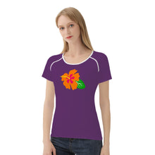 Load image into Gallery viewer, Ti Amo I love you - Exclusive Brand - Bossanova 2 - Hawaiian Flower - Women&#39;s T shirt - Sizes XS-2XL
