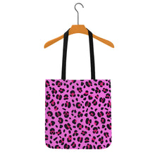 Load image into Gallery viewer, Ti Amo I love you - Exclusive Brand - Persian Pink with Cerise Leopard Spots - Cloth Totes
