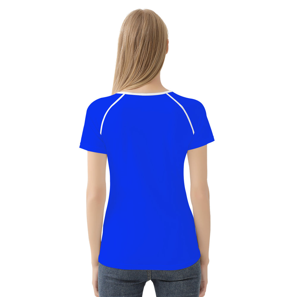 Ti Amo I love you - Exclusive Brand  - Blue Blue Eyes  - Orange Flower - Women's  T shirt