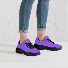 Load image into Gallery viewer, Ti Amo I love you  - Exclusive Brand - Heliotrope 3 - Double Black Heart - Chunky Sneakers - Black Soles
