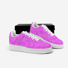 Load image into Gallery viewer, Ti Amo I love you - Exclusive Brand  - Deep Lavender Magenta Camouflage - Low Top Unisex Sneakers
