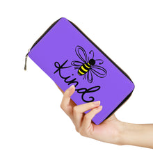 Load image into Gallery viewer, Ti Amo I love you- Exclusive Brand - Heliotrope 3 - Bee Kind - Zipper Purse Clutch Bag
