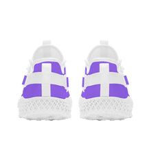 Load image into Gallery viewer, Ti Amo I love you - Exclusive Brand - Heliotrope 3 - Double Heart - Womens Mesh Knit Shoes - White Soles
