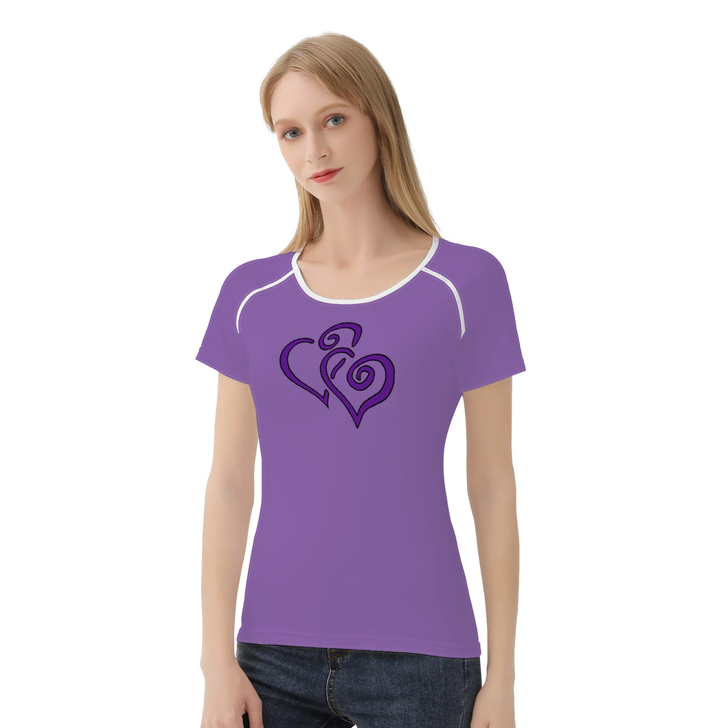 Ti Amo I love you - Exclusive Brand  - Wisteria - Double Purple - Women's T Shirt - Sizes XS-2XL