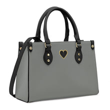 Load image into Gallery viewer, Ti Amo I love you - Exclusive Brand - Stack - Luxury Womens PU Tote Bag - Black Straps
