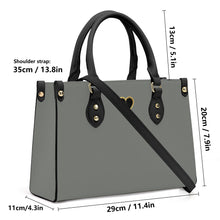 Load image into Gallery viewer, Ti Amo I love you - Exclusive Brand - Stack - Luxury Womens PU Tote Bag - Black Straps
