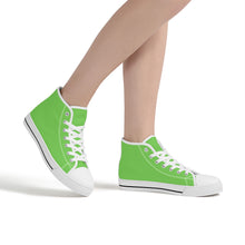 Load image into Gallery viewer, Ti Amo I love you - Exclusive Brand - Pastel Green - High-Top Canvas - White Soles
