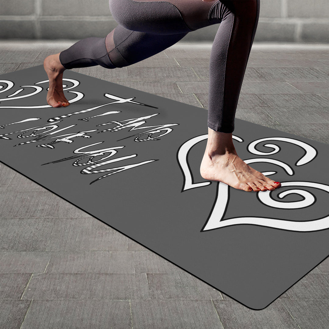 Ti Amo I love you - Exclusive Brand - Davy's Grey - Yoga Mat