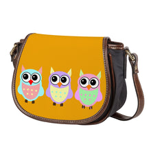 Load image into Gallery viewer, Ti Amo I love you - Exclusive Brand - Orange Peel - 3 Owls -  Saddle Bag
