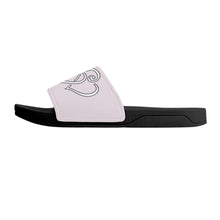 Load image into Gallery viewer, Ti Amo I love you- Exclusive Brand - Prim - Double White Heart - Slide Sandals - Black Soles
