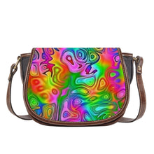 Load image into Gallery viewer, Ti Amo I love you - Exclusive Brand - Rainbow Kaleidoscope - Saddle Bag
