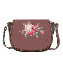 Load image into Gallery viewer, Ti Amo I love you - Exclusive Brand - Rose Taupe - Rose - Saddle Bag
