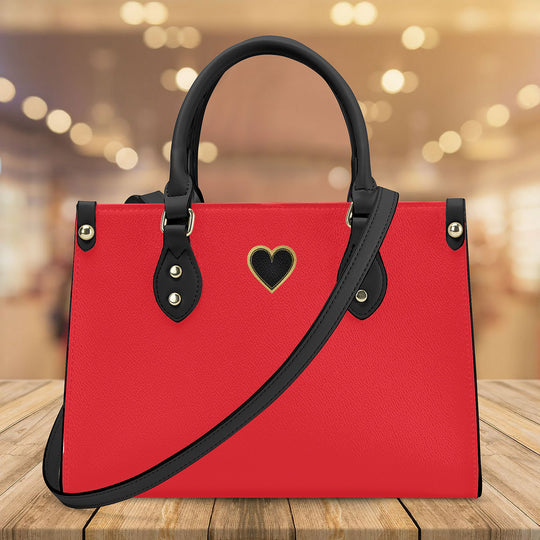 Ti Amo I love you - Exclusive Brand - Jasper - Luxury Womens PU Tote Bag - Black Straps