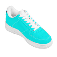 Load image into Gallery viewer, Ti Amo I love you - Exclusive Brand  - Aqua / Cyan - Skeleton Hands with Heart - Low Top Unisex Sneakers
