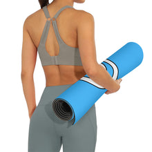 Load image into Gallery viewer, Ti Amo I love you - Exclusive Brand - Medium Cyan Blue - Yoga Mat
