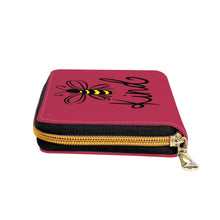 Load image into Gallery viewer, Ti Amo I love you - Exclusive Brand - Viva Magenta - Bee Kind - Zipper Purse Clutch Bag
