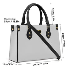 Load image into Gallery viewer, Ti Amo I love you - Exclusive Brand - Alto Gray - Luxury Womens PU Tote Bag - Black Straps
