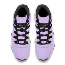 Load image into Gallery viewer, Ti Amo I love you - Exclusive Brand - Light Dusty Lavender - Skeleton Hands with Heart -  High Top Air Retro Sneakers - Black Laces
