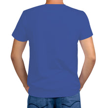 Load image into Gallery viewer, Ti Amo I love you - Exclusive Brand - Chambray Blue - Skeleton Hands with Heart - Men&#39;s T-Shirt
