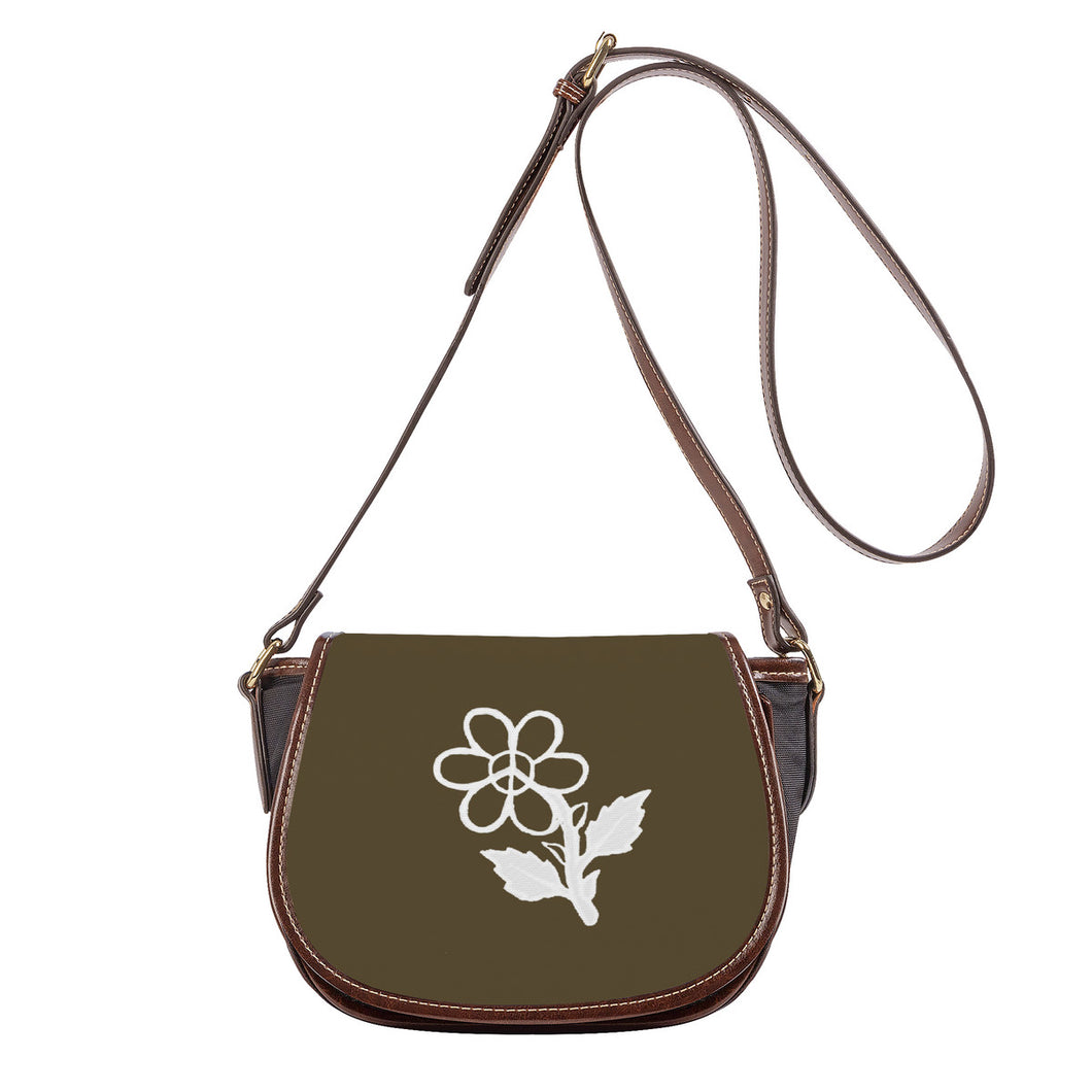 Ti Amo I love you - Exclusive Brand - Millbrook - White Daisy - Saddle Bag