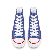 Load image into Gallery viewer, Ti Amo I love you - Exclusive Brand - Victoria - White Daisy - High Top Canvas Shoes - White  Soles
