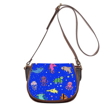 Load image into Gallery viewer, Ti Amo I love you - Exclusive Brand - Blue Blue Eyes - Sea Creatures - Saddle Bag
