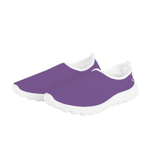 Load image into Gallery viewer, Ti Amo I love you - Exclusive Brand - Dusty Purple - Double White Heart - Women&#39;s Mesh Running Shoes - White Soles
