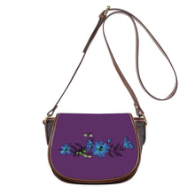 Load image into Gallery viewer, Ti Amo I love you - Exclusive Brand - Bossanova 2 - Blue Floral -  Saddle Bag
