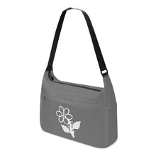 Load image into Gallery viewer, Ti Amo I love you - Exclusive Brand - Dove Gray - White Daisy - Journey Computer Shoulder Bag
