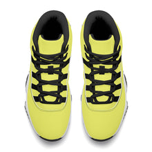 Load image into Gallery viewer, Ti Amo I love you - Exclusive Brand - Sandy Yellow  - Skeleton Hands with Heart -  High Top Air Retro Sneakers - Black Laces
