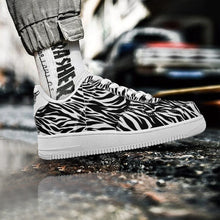 Load image into Gallery viewer, Ti Amo I love you - Exclusive Brand - Black &amp; White - Zebra - Low Top Unisex Sneakers
