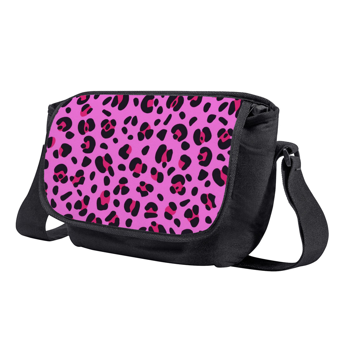 Ti Amo I love you - Exclusive Brand - Persian Pink with Cerise Leopard Spots - Messenger Bags