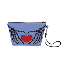 Load image into Gallery viewer, Ti Amo I love you - Exclusive Brand - Mood Mode - Skeleton Hands with Heart - Sling Cosmetic Bag
